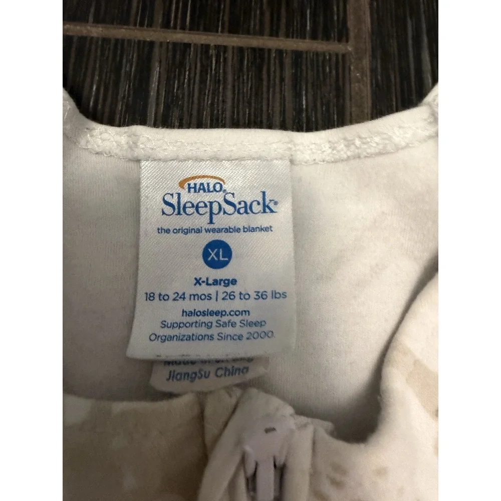 Halo SleepSack Sz XL 18-24 Months Cotton Wearable Blanket Woodland Animals Deer
